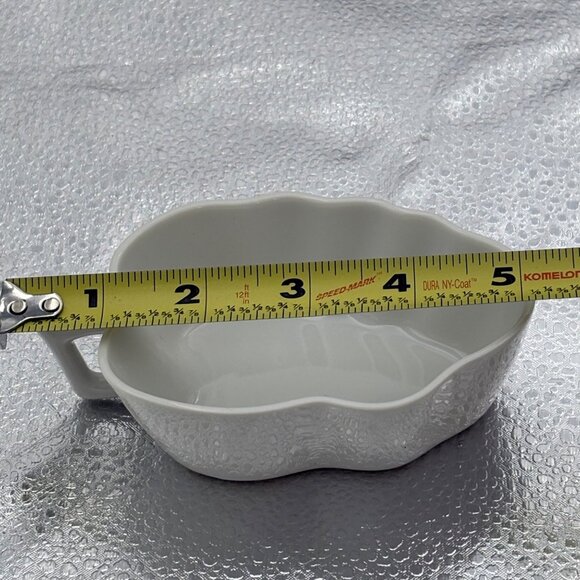 VTG White Ceramic Apple-Shaped Serving‎ Dish Bowl Made In Japan Trinket Candy - Picture 5 of 11